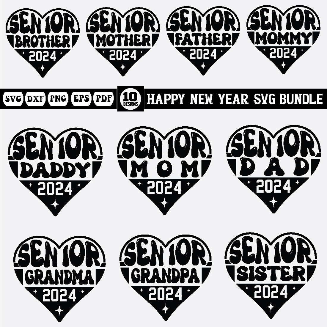 happy new year svg bundle-- cover image.