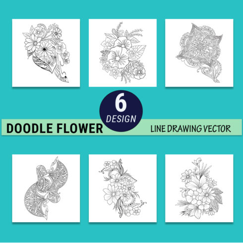 Doodle flower art, doodle flower art drawing, doodle flower drawing, flower drawing doodle art zentangle art cover image.