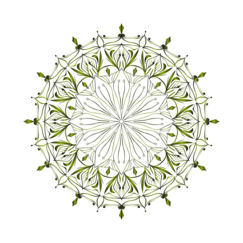 Arabesque Islamic mosque mandala of Persian decorations elegant pattern Arabic olive color floral background line art cover image.