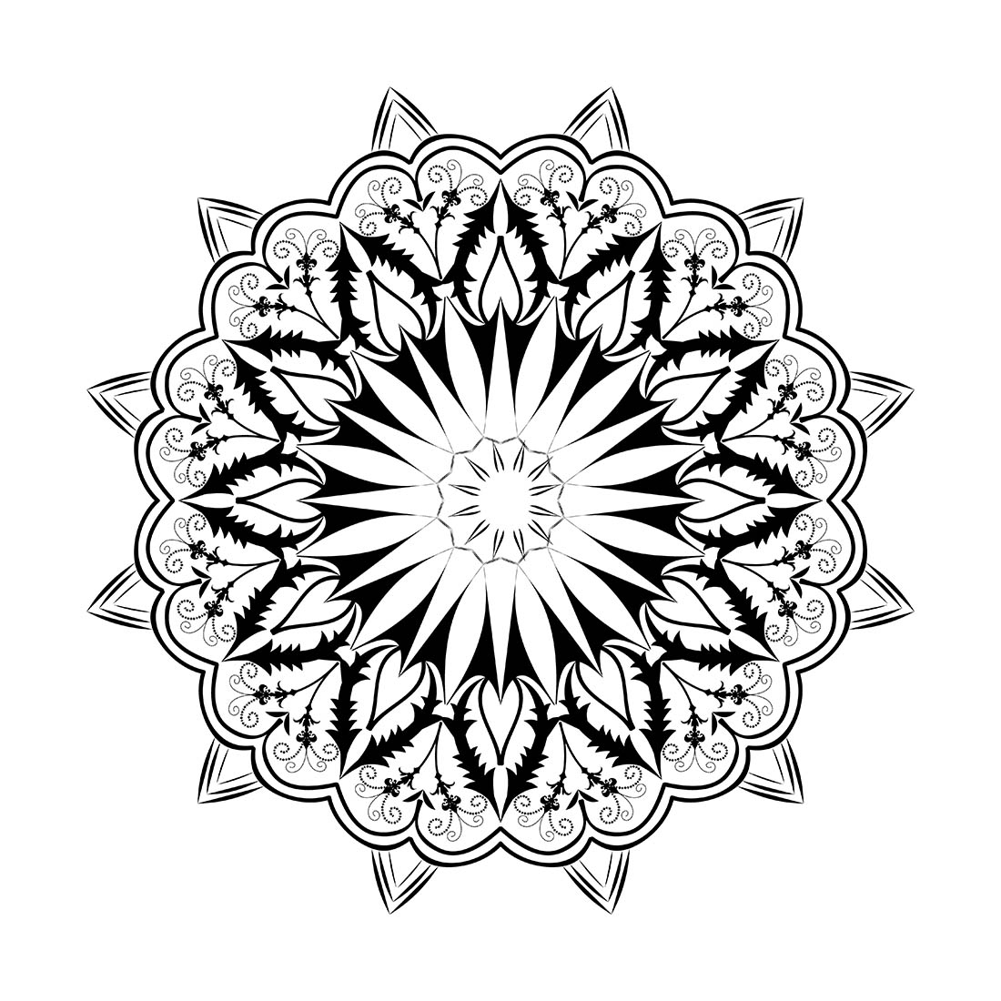 , pencil sketch drawing beautiful creative mandala art, modern mandala design, gradient mandala, black and white mandala design cover image.