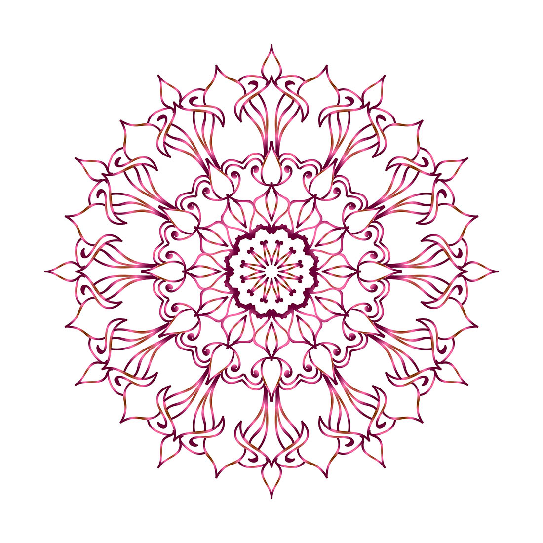 Meditation Mandala On Islamic Circles Vintage Flowers Abstract Unique Pattern With Wedding Card Background Design png classic images preview image.