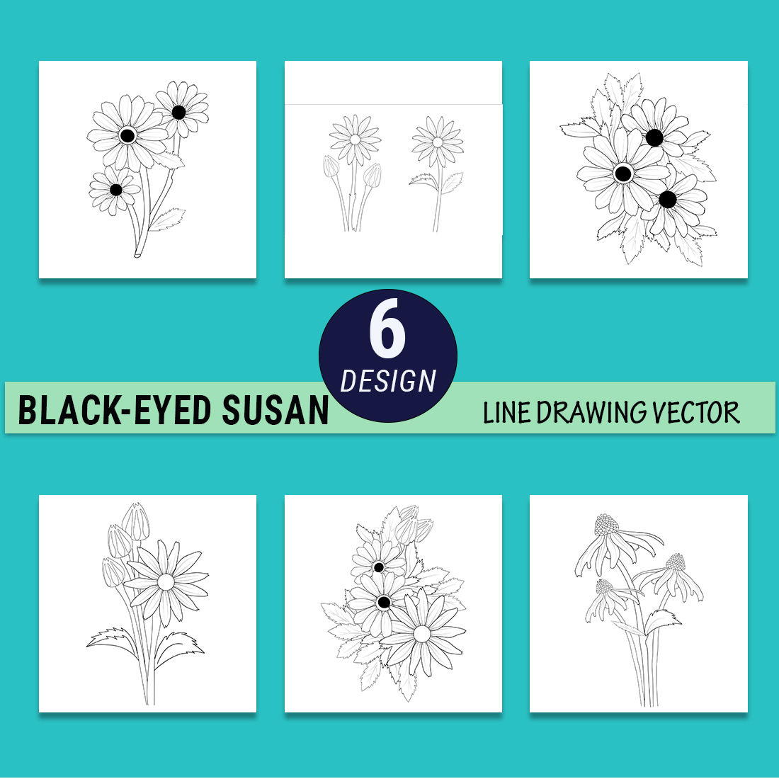 Black-eyed Susan coloring pages, Black-eyed Susan line art, chrysanthemum tattoo design, chrysanthemum tattoo outline, cover image.