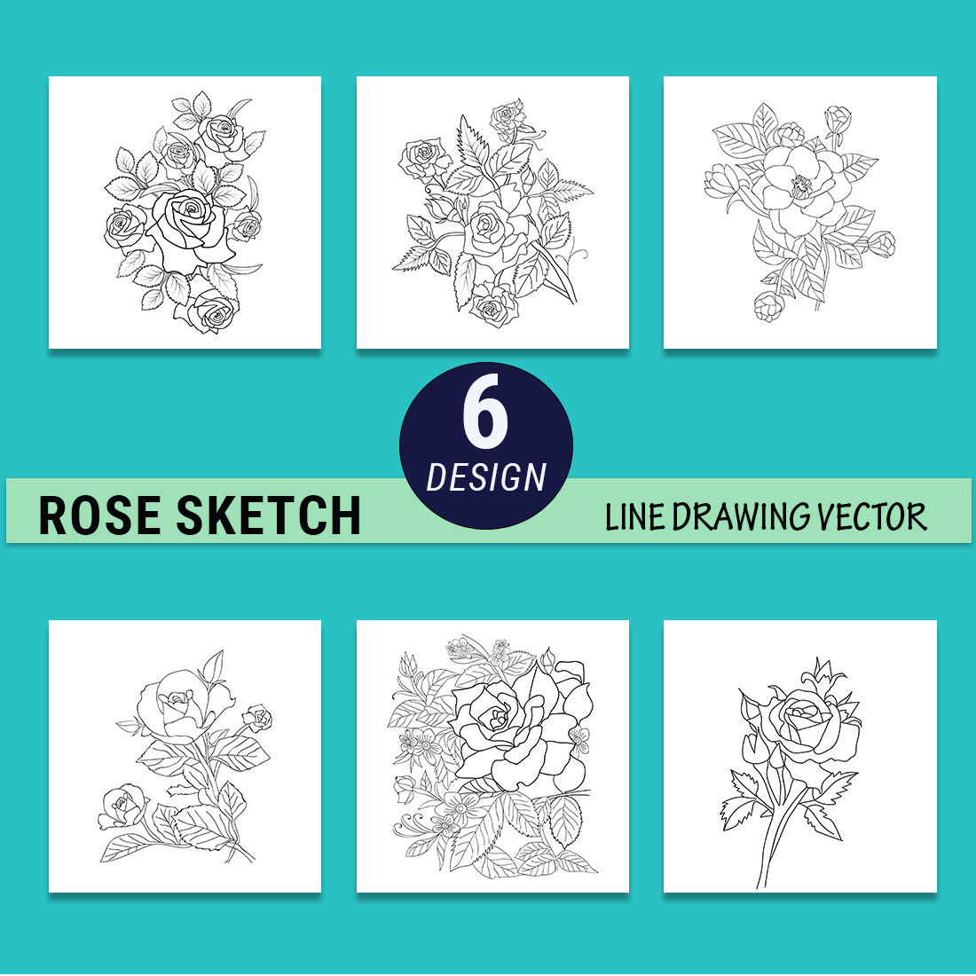 Premium Vector | A beautiful rose for coloring books or tattoo designs.