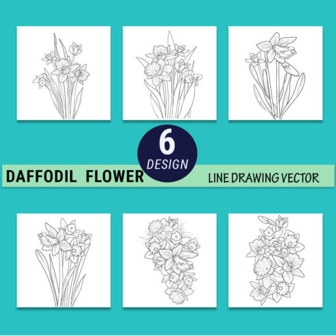 daffodil outline, scientific daffodil botanical illustration, vintage daffodil botanical illustration, daffodil botanical drawing, hand-drawn botanical daffodil illustrations cover image.