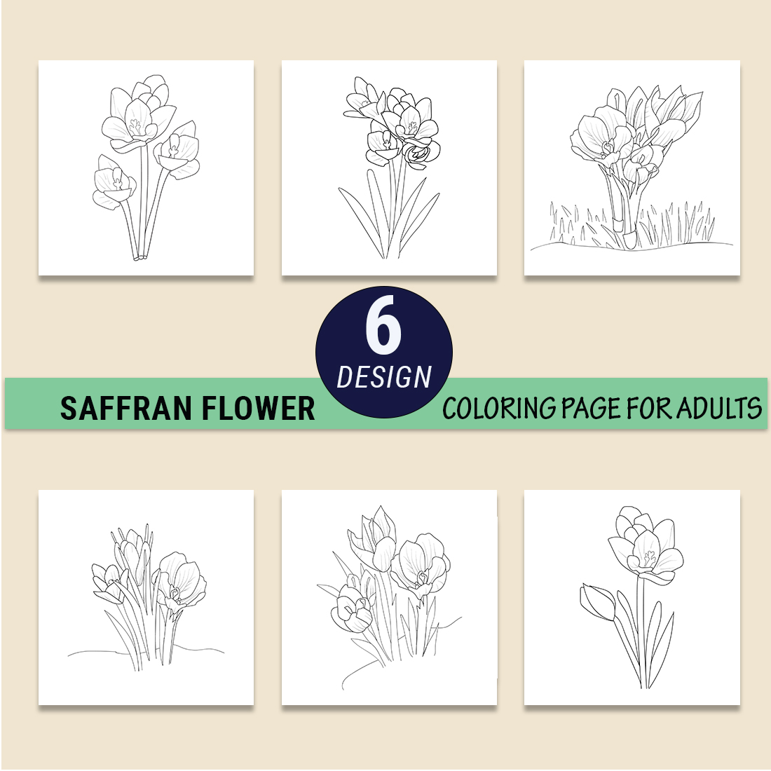 saffron crosses flower outline, crocus flower coloring pages crocus flower spring, sketch crocus flower drawing preview image.