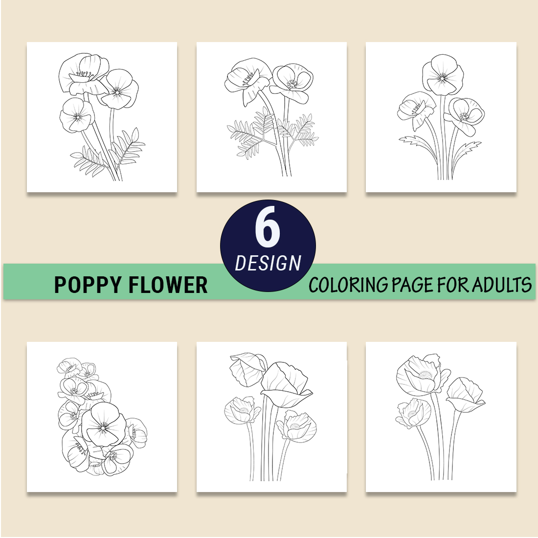 botanical poppy illustration, vintage poppy botanical illustration, black and white poppy botanical illustration preview image.