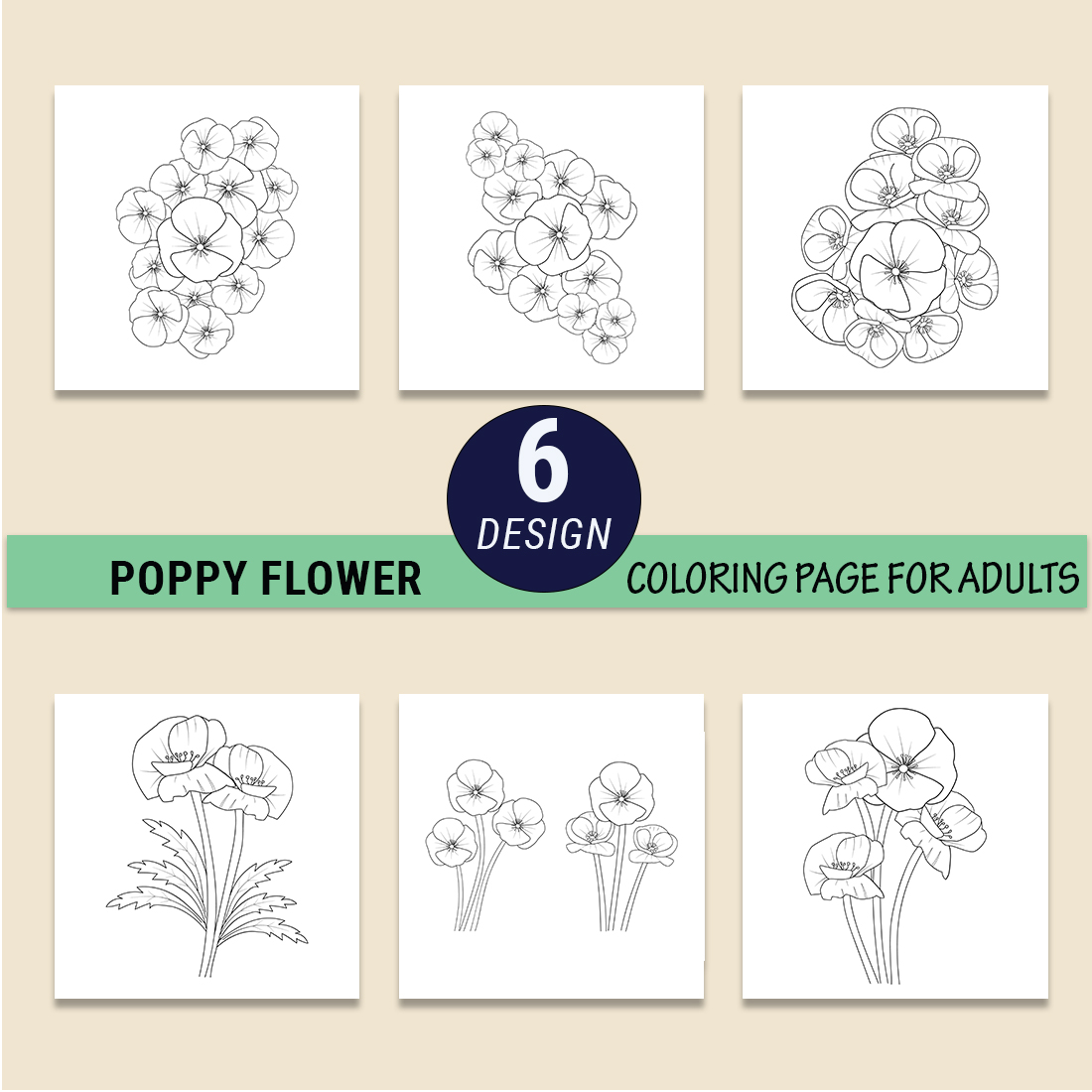 poppy drawing, poppy drawing black and white, realistic poppy flower drawing, outline poppy flower drawing preview image.