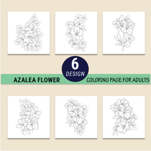 zalea flower drawing, azalea bush drawing, azalea flower outline, realistic azalea flower drawing cover image.