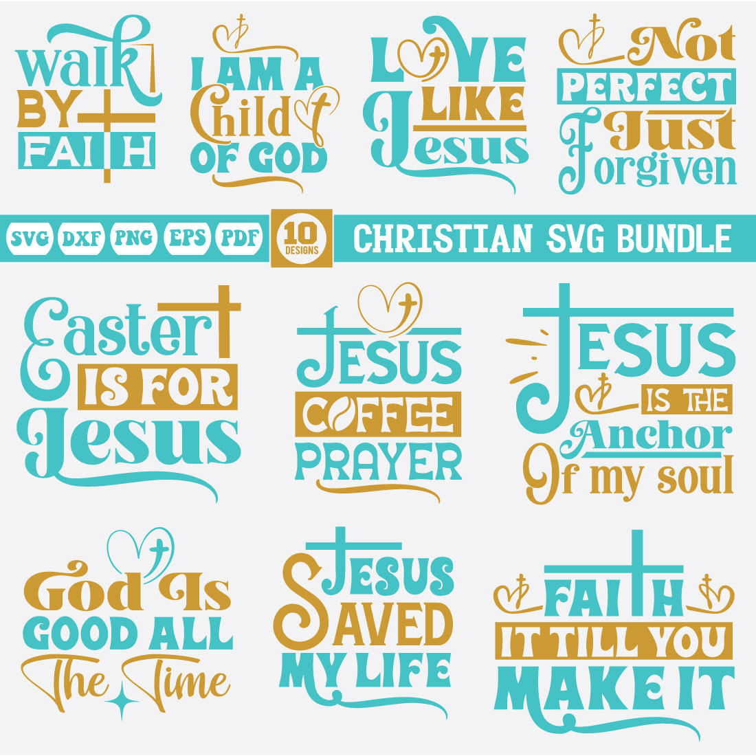 Christian Svg Bundle preview image.