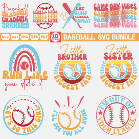 baseball Svg bundle cover image.