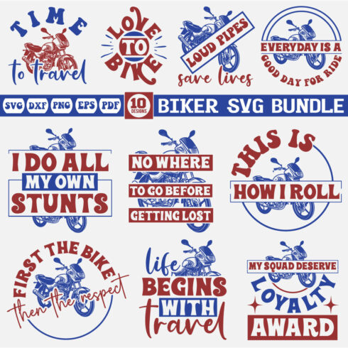 Biker Svg Bundle cover image.