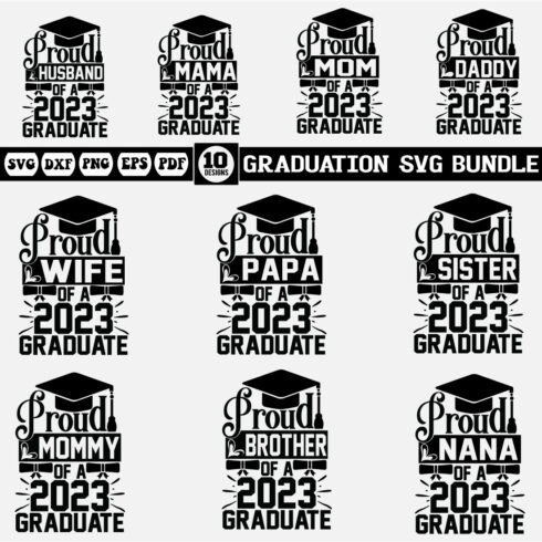 graduation Svg bundle cover image.