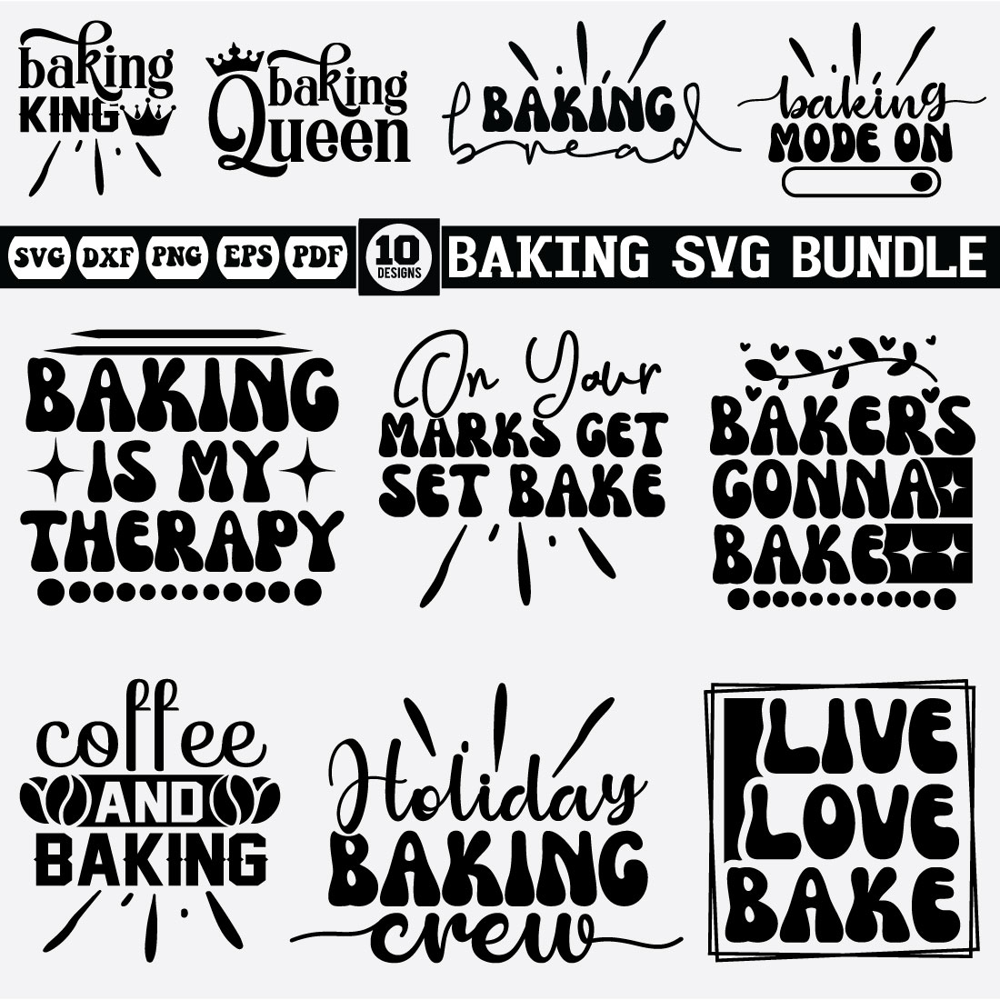 baking Svg bundle cover image.