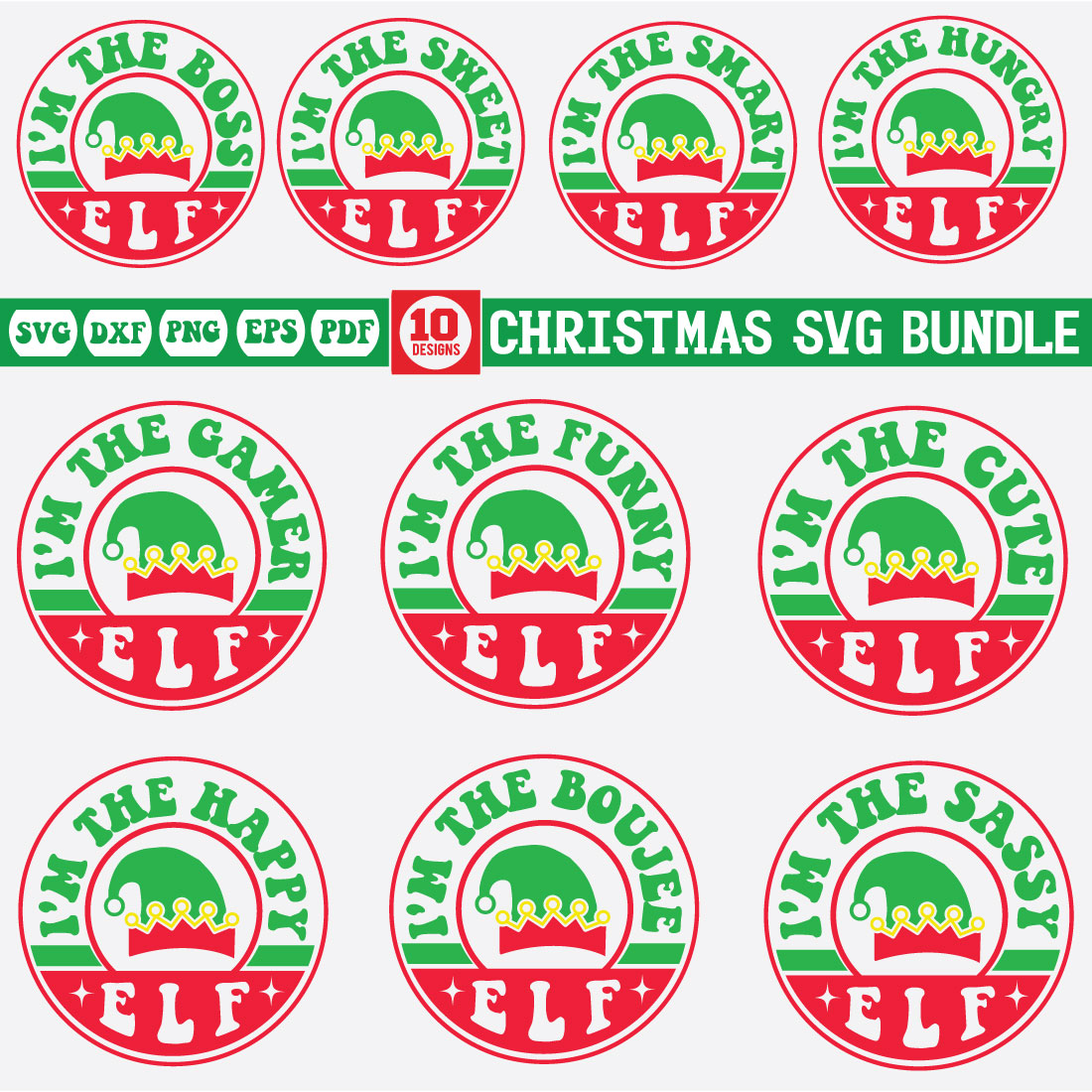 christmas Svg Bundle Vol-1 cover image.