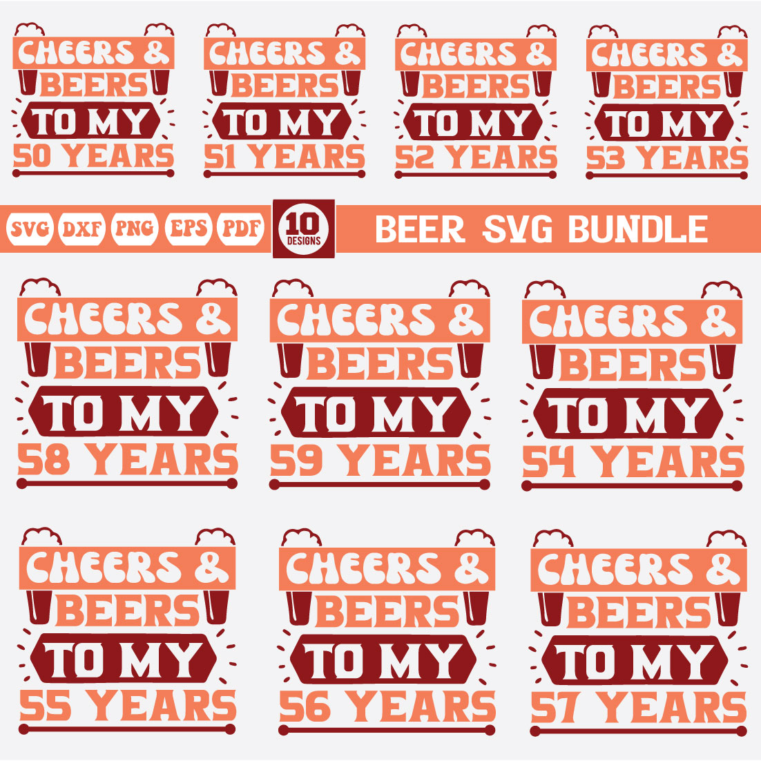 beer svg bundle preview image.