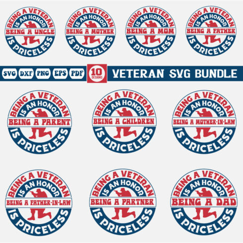 Veteran Svg Bundle Vol-1 cover image.