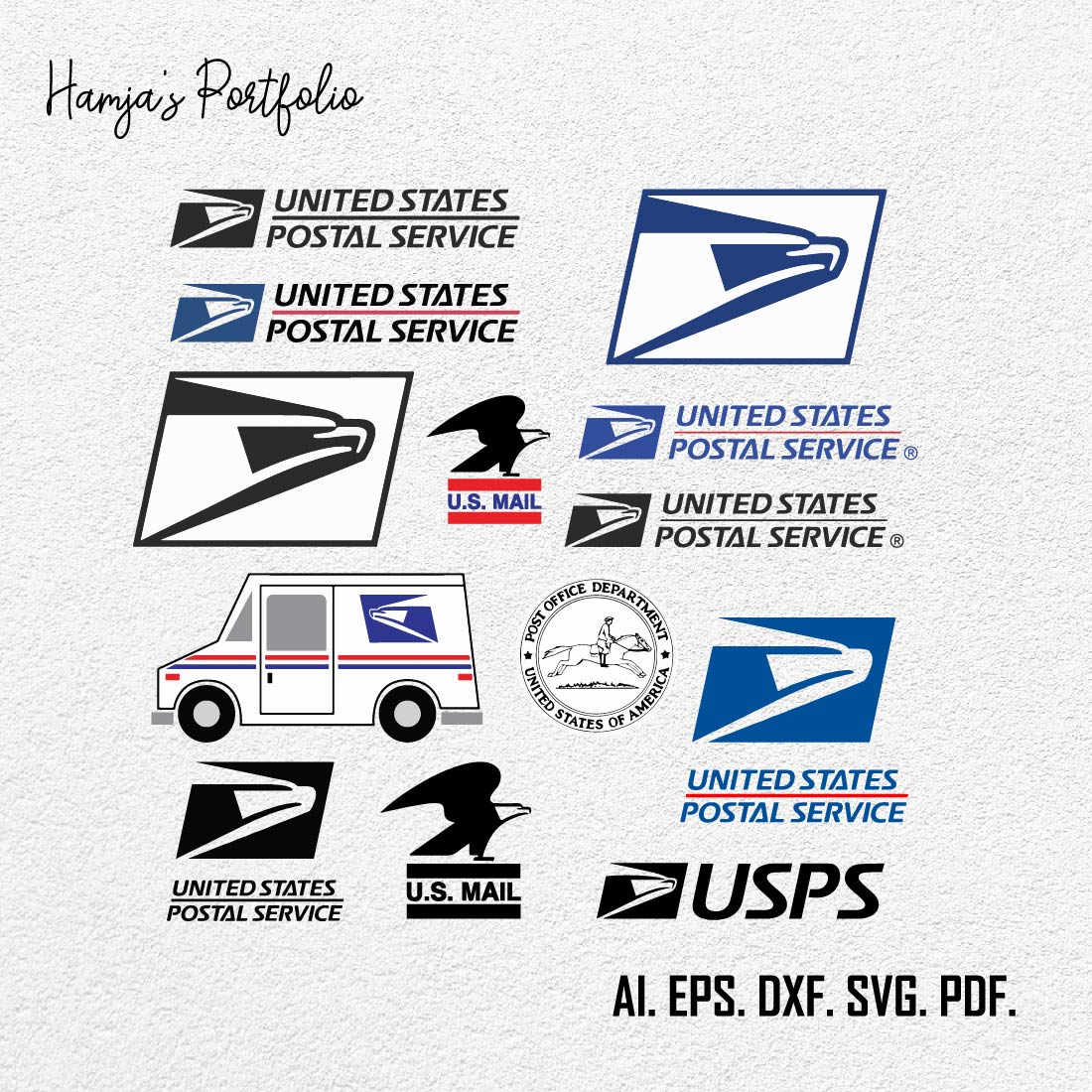 Mail Truck SVG, USPS, US Mail Vector Logo bundleUSPS Logo bundlePostal service svg, usps svg, usps eagle, us mail, usps cut file, uspc cricut, post office, postman, mail office cover image.