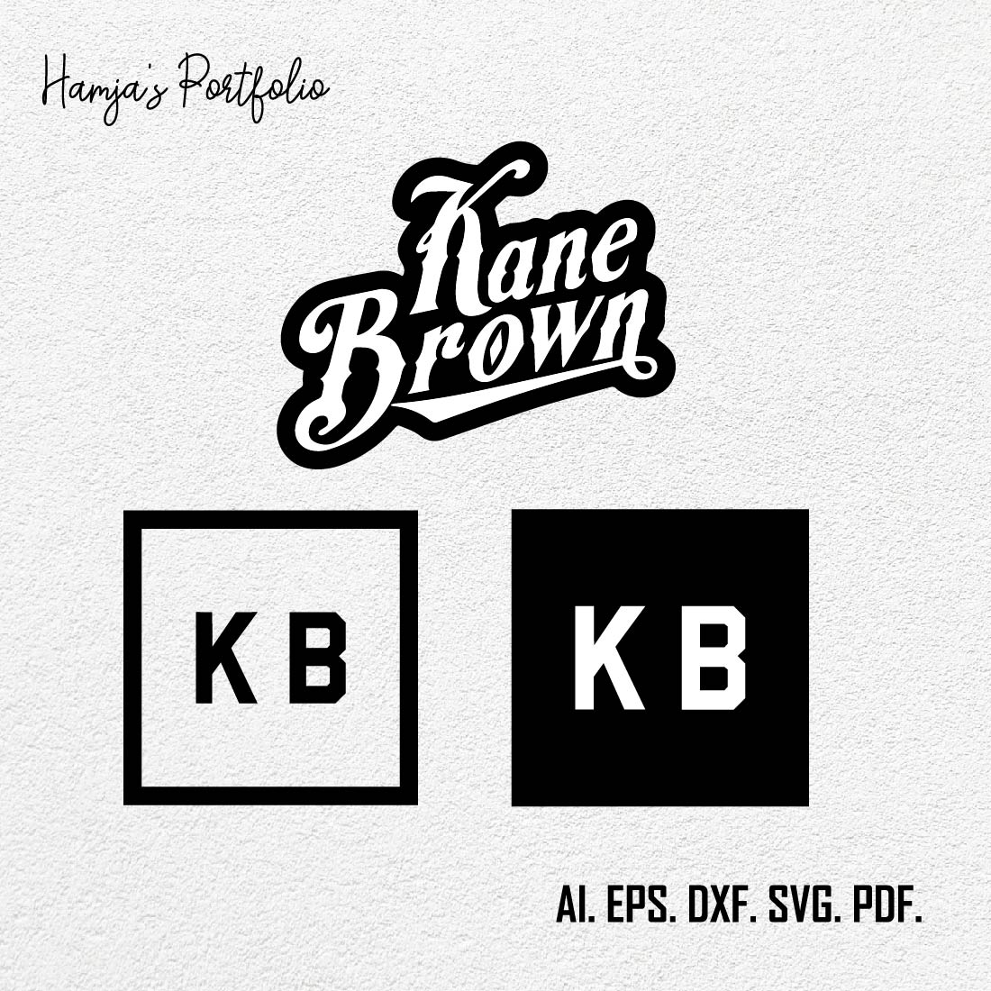 Kane Brown Logo Bundle SVG Digital File, Kane Brown Svg, KB Svg,Kane Brown Song Series Shirt Design SVG Graphic Design File cover image.