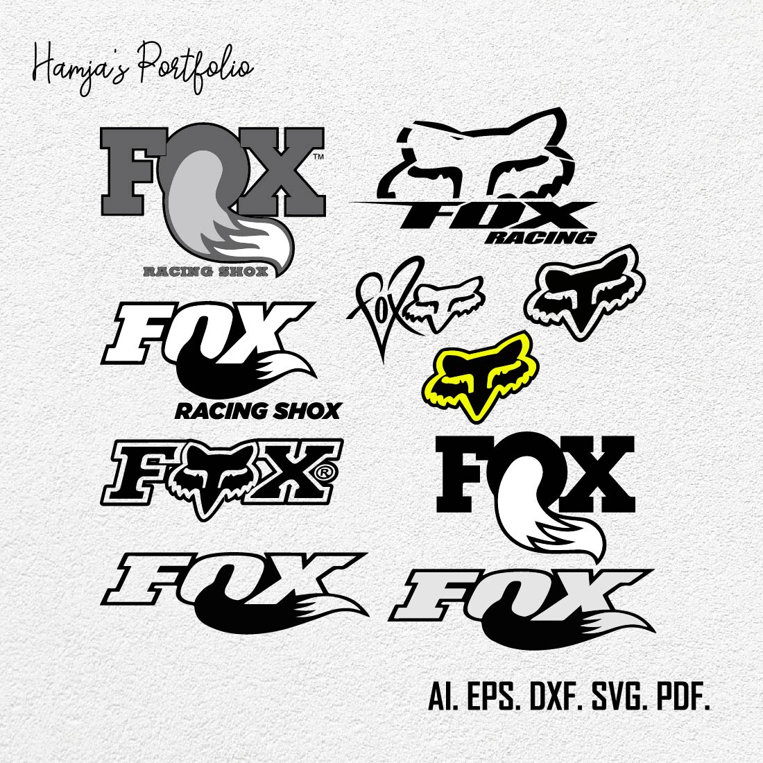 Fox racing logo Template