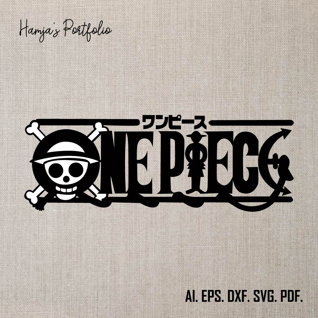One Piece Logo Svg, Anime One Piece Logo Svg, Pirate Svg, Logo Anime Svg, Png Dxf Eps Pdf File preview image.