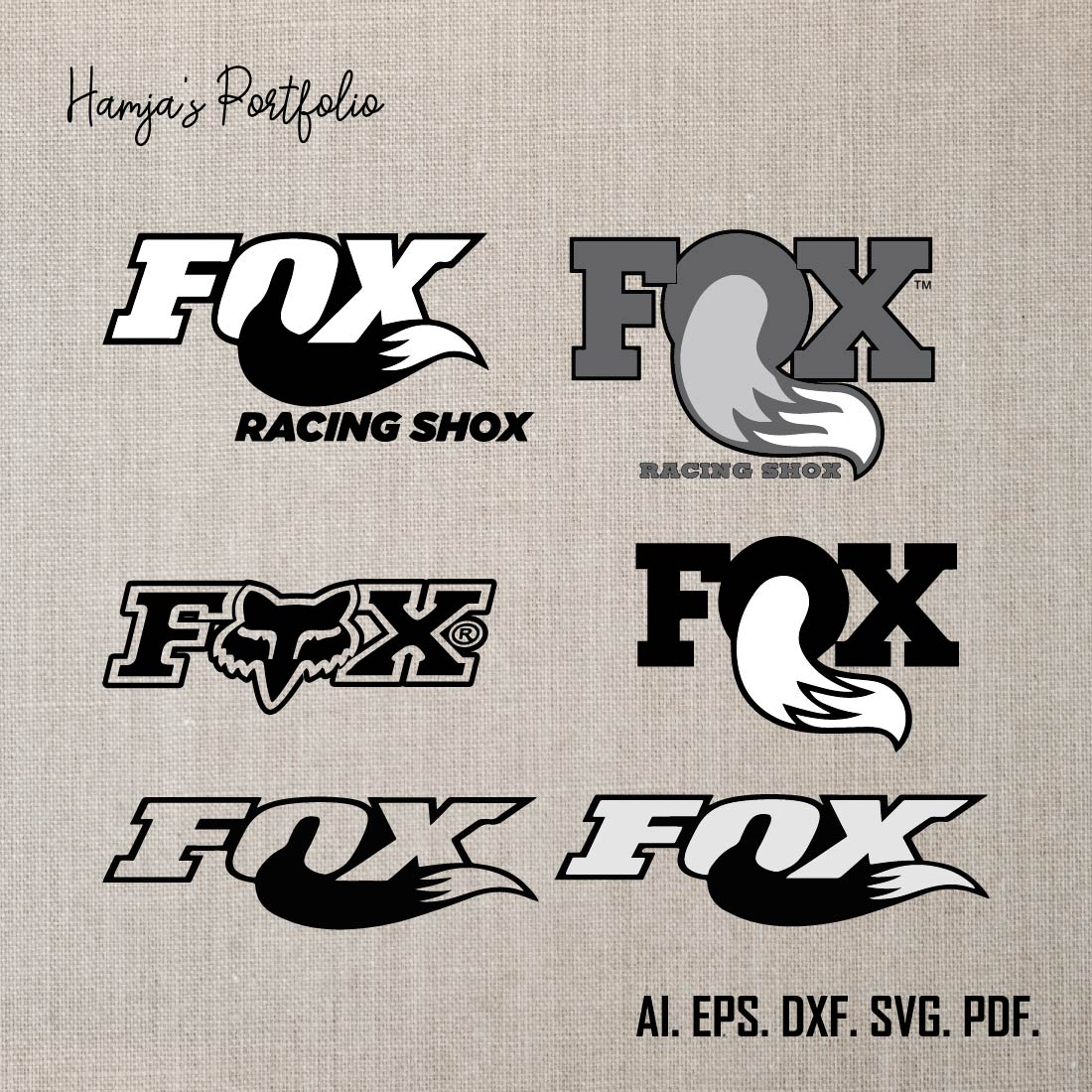 Fox Racing Logo Svg, Motocross Fox Racing, Mountain Bike Bundle Svg, Fox Racing Svg, Brand Logo Svg preview image.