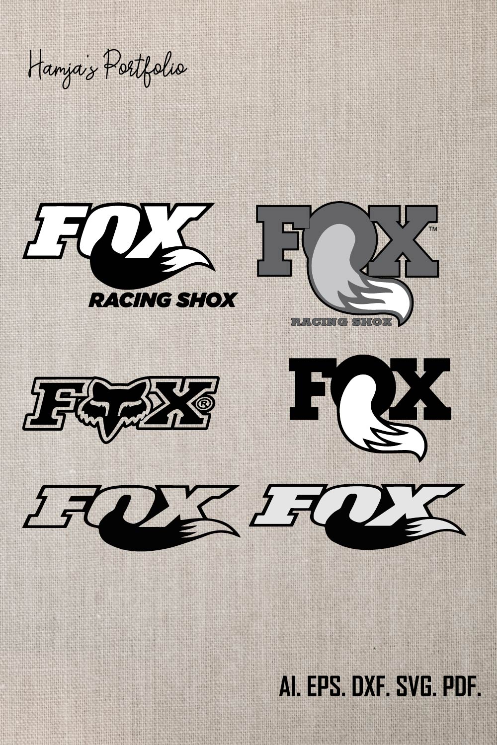 Fox Racing Logo Svg, Motocross Fox Racing, Mountain Bike Bundle Svg, Fox Racing Svg, Brand Logo Svg pinterest preview image.