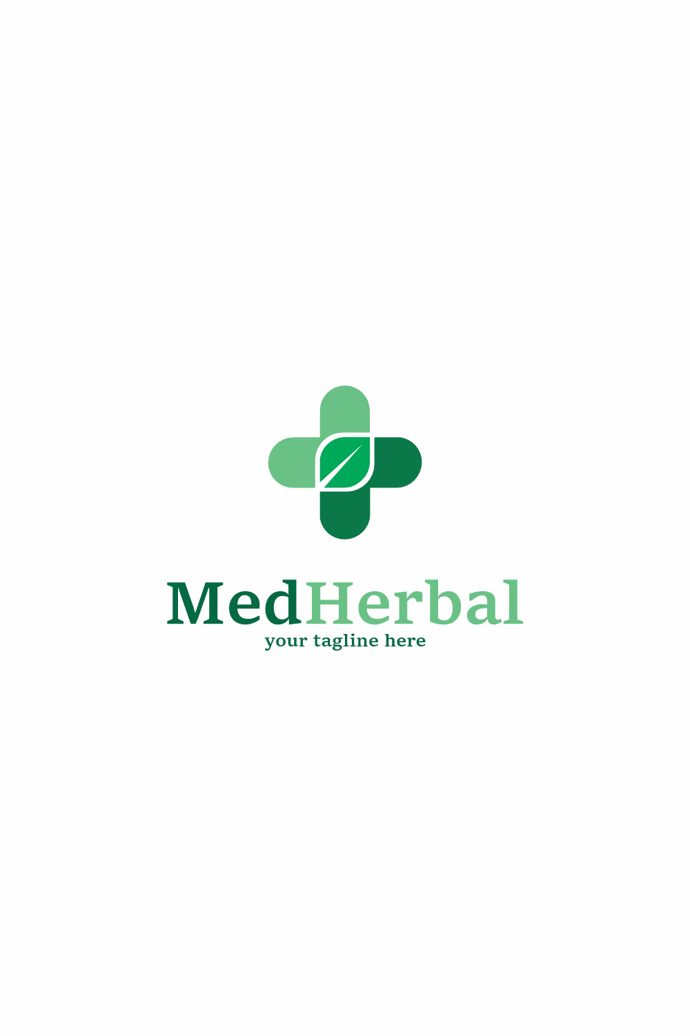 Natural Medical Logo pinterest preview image.