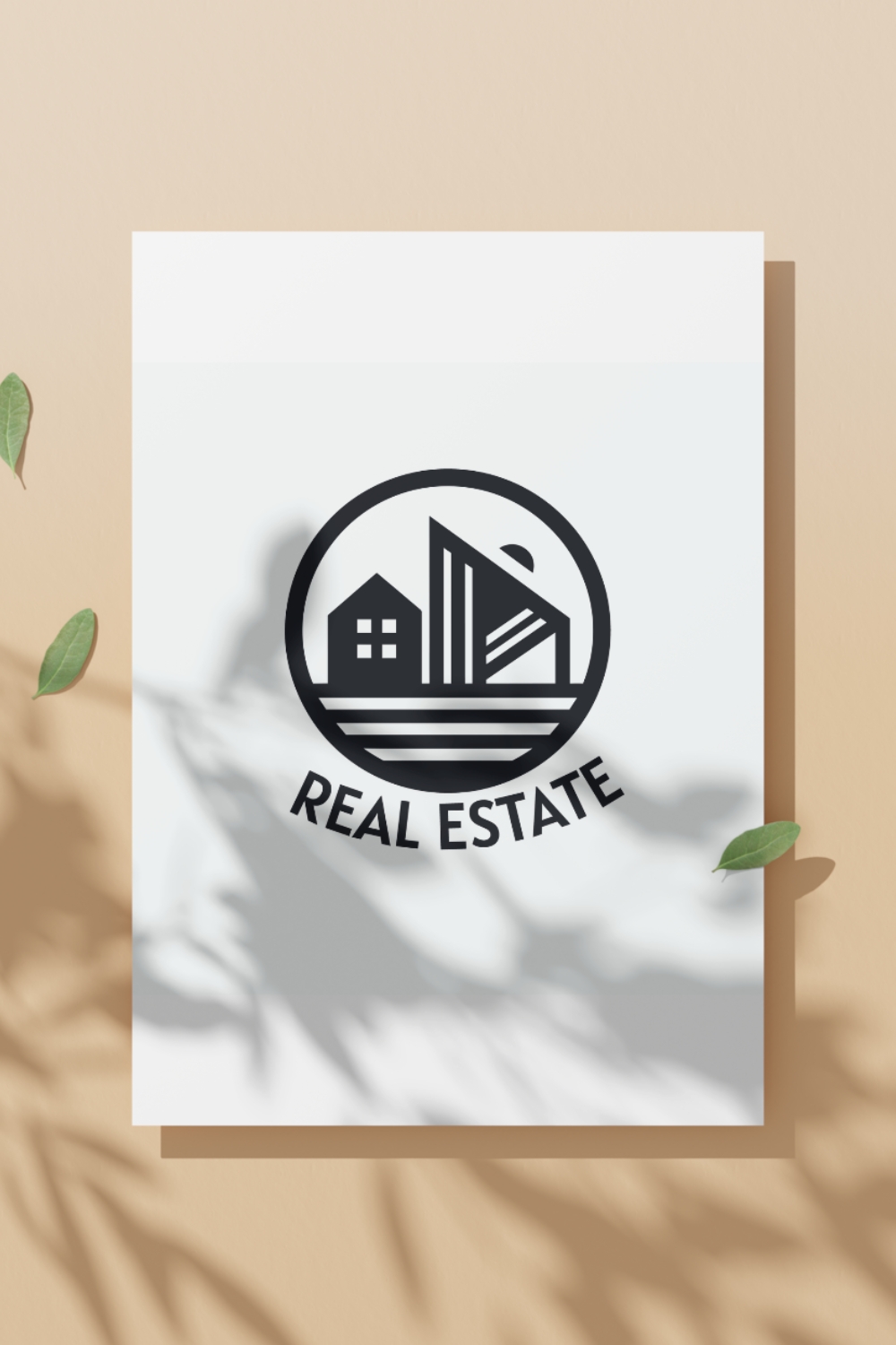 Real Estate Logo Template for UNIQUE and LUXURY Real Estate Brands pinterest preview image.