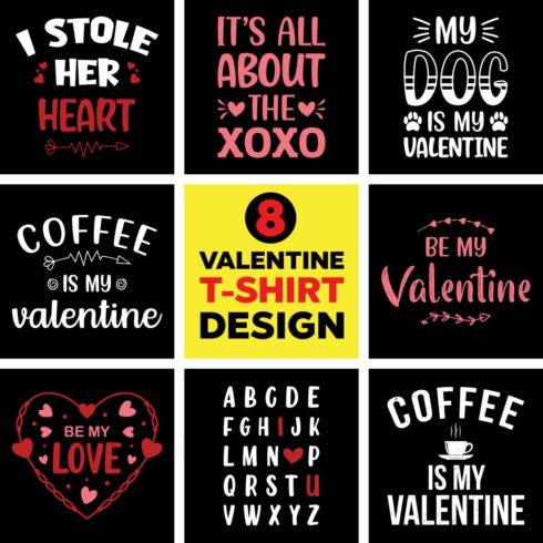 Valentine's Day T-Shirt Bundle cover image.