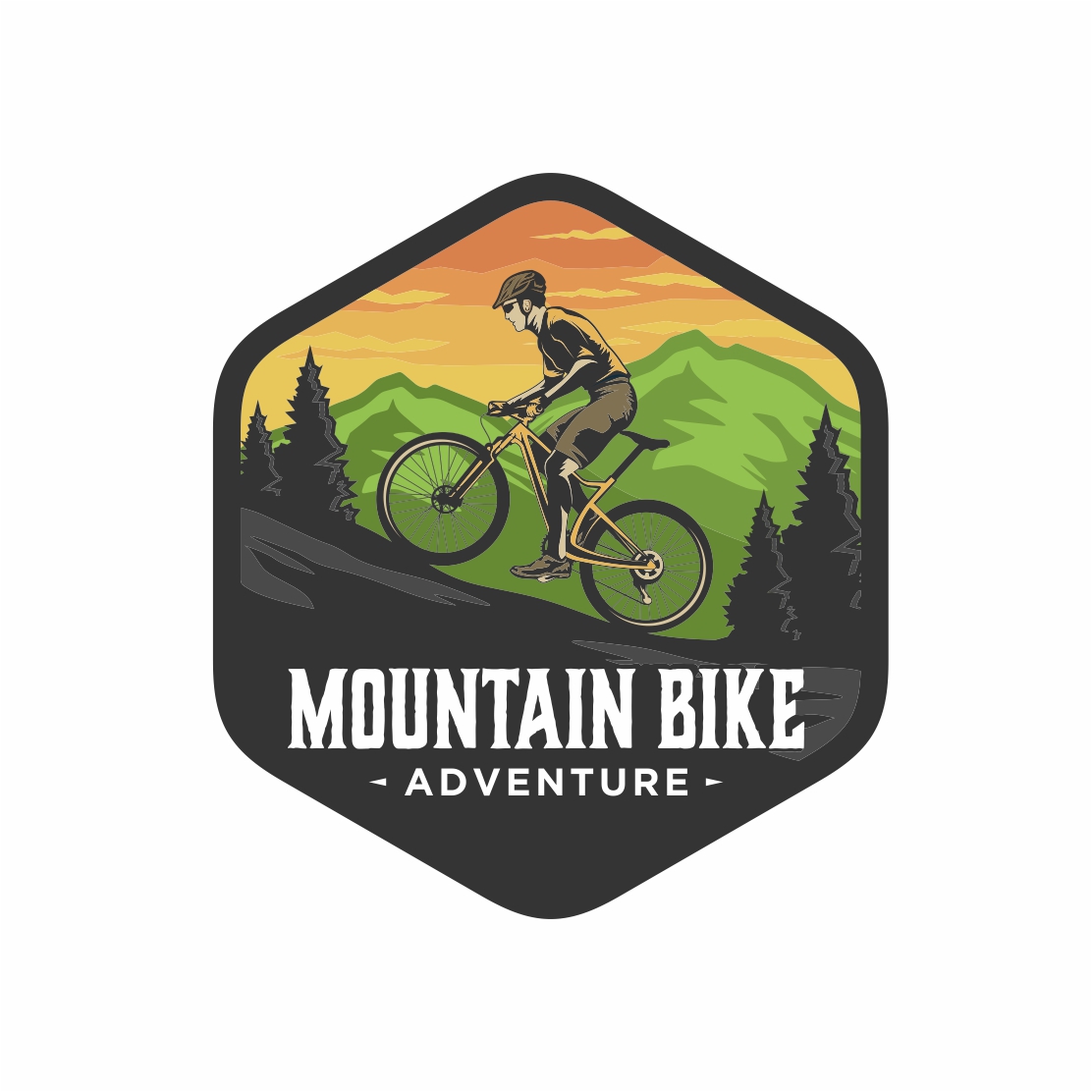 Mountain Bike logo design - only 8$ preview image.