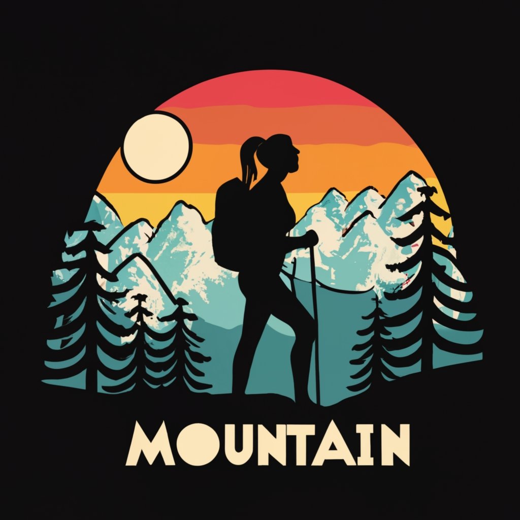 mountain woman mountain woman silhouette sh 825