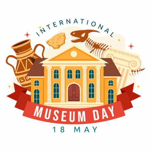 12 International Museum Day Illustration cover image.