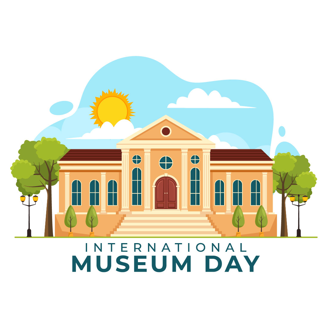 12 International Museum Day Illustration preview image.