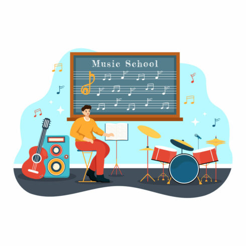 12 Music School Illustration cover image.