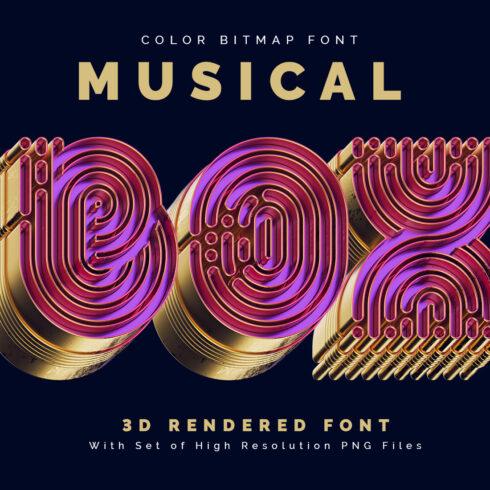 Musical BOX — Color Bitmap Font cover image.
