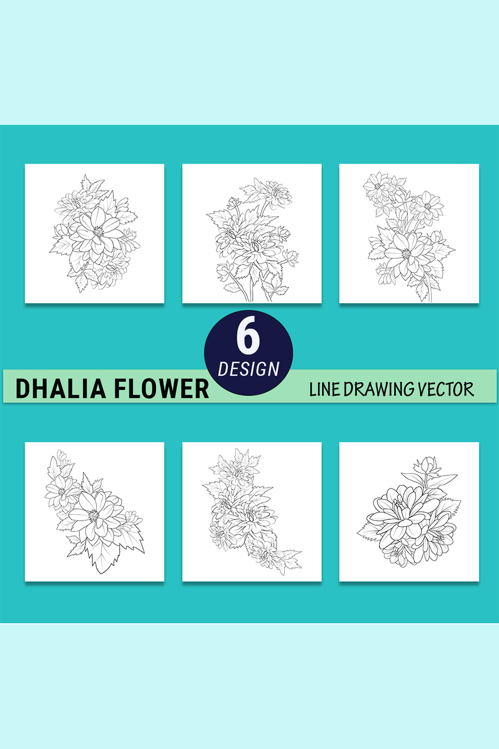 dahlia flower tattoo, dahlia flower tattoo small, outline dahlia flower tattoo, minimalist dahlia tattoo pinterest preview image.