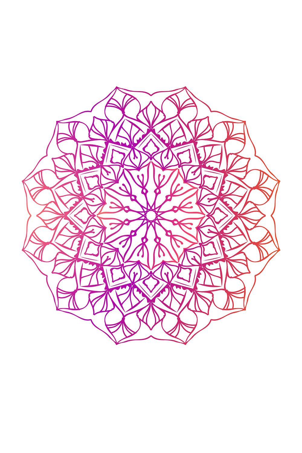 Meditation Mandala On Islamic Circles Vintage Flowers Abstract Unique Pattern With Wedding Card Background Design pinterest preview image.