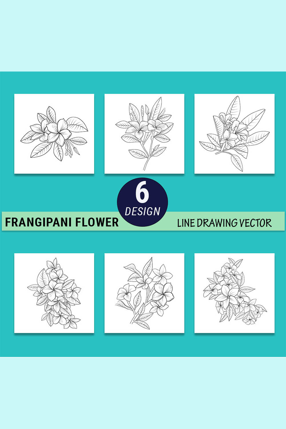 realistic plumeria drawing, pencil realistic plumeria drawing, outline plumeria flower drawing, Hawaiian plumeria outline, tribal plumeria drawing pinterest preview image.