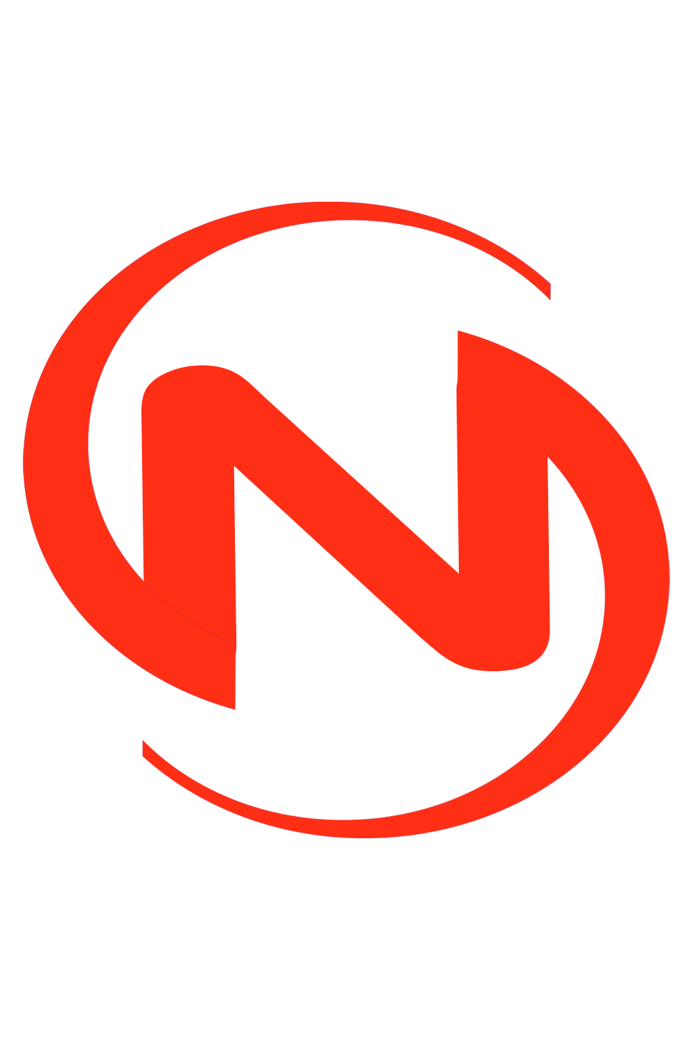 Unique N+S Logo Design-Mockup pinterest preview image.