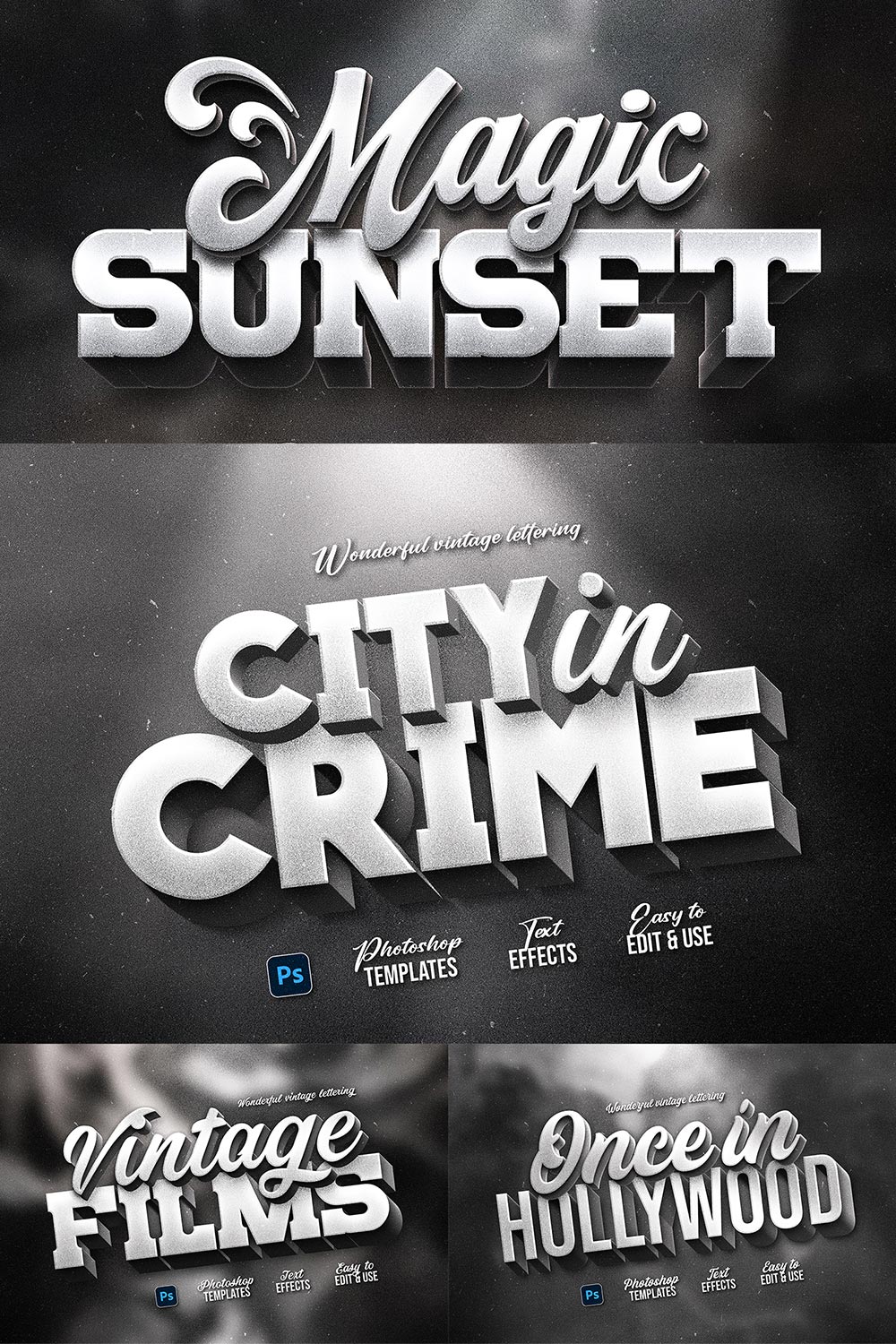 Old Movie Titles pinterest preview image.