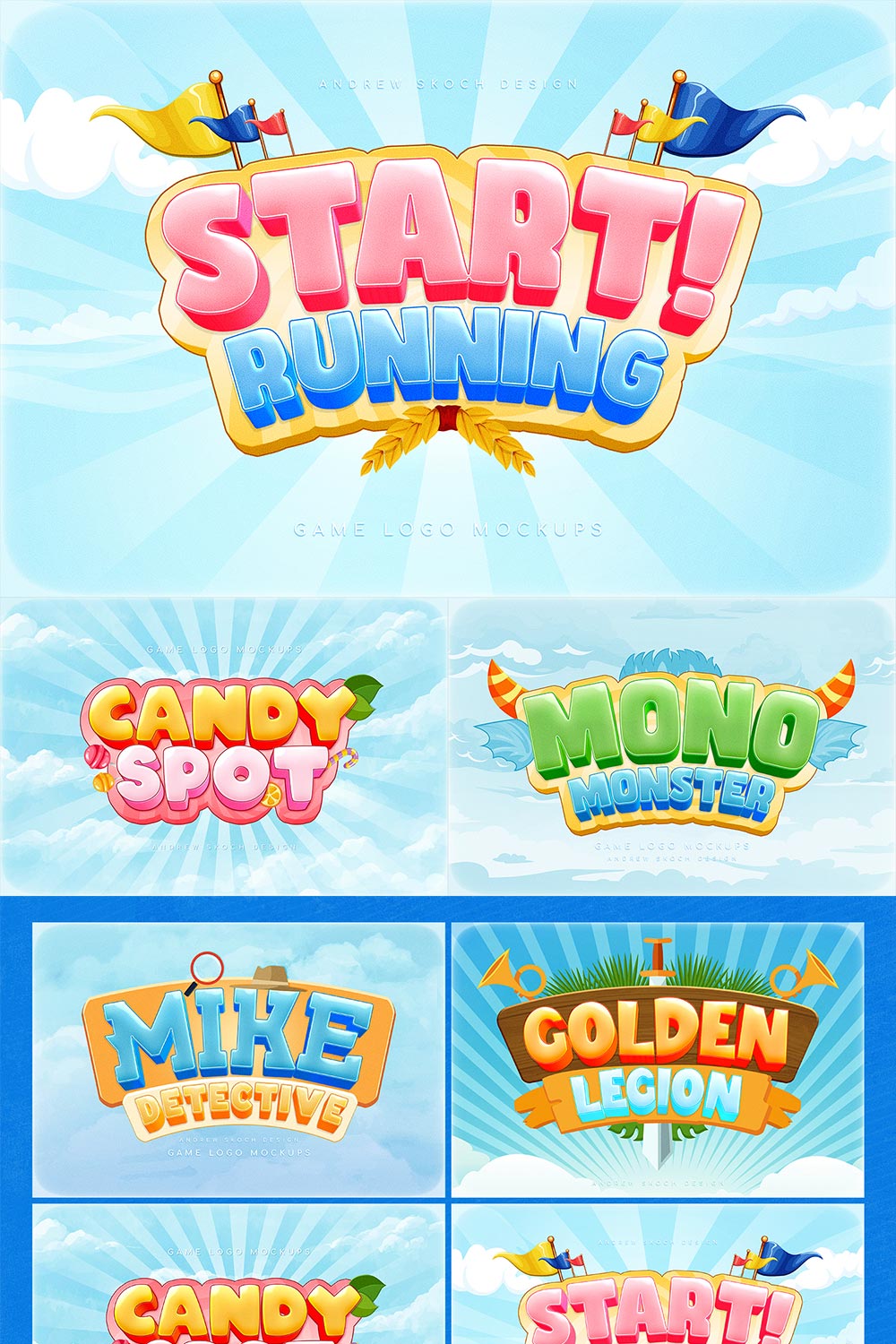 Game Logo Text Effects pinterest preview image.