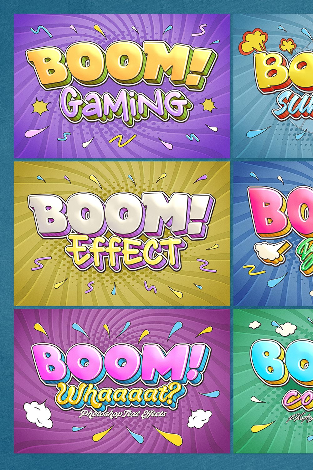 Boom Text Effects pinterest preview image.