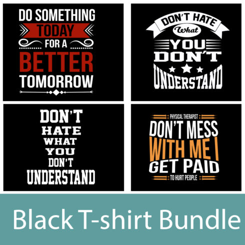 Black T-shirt buldles cover image.
