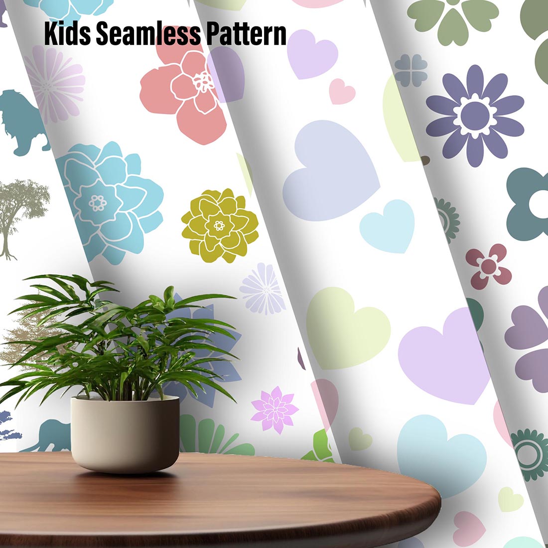 Seamless Pattern Texture for kids Room Decor and Gift Wrapping preview image.