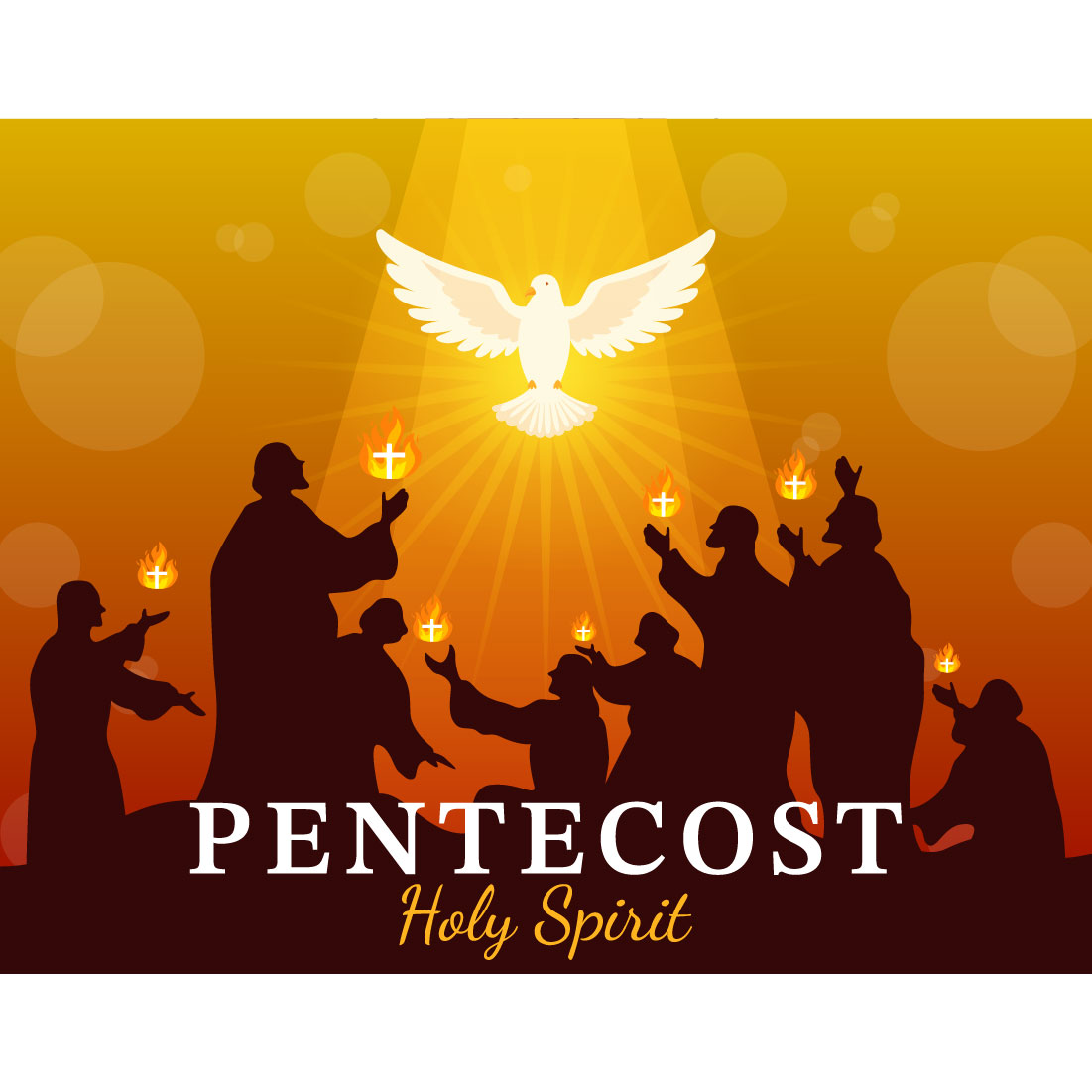 12 Pentecost Illustration preview image.