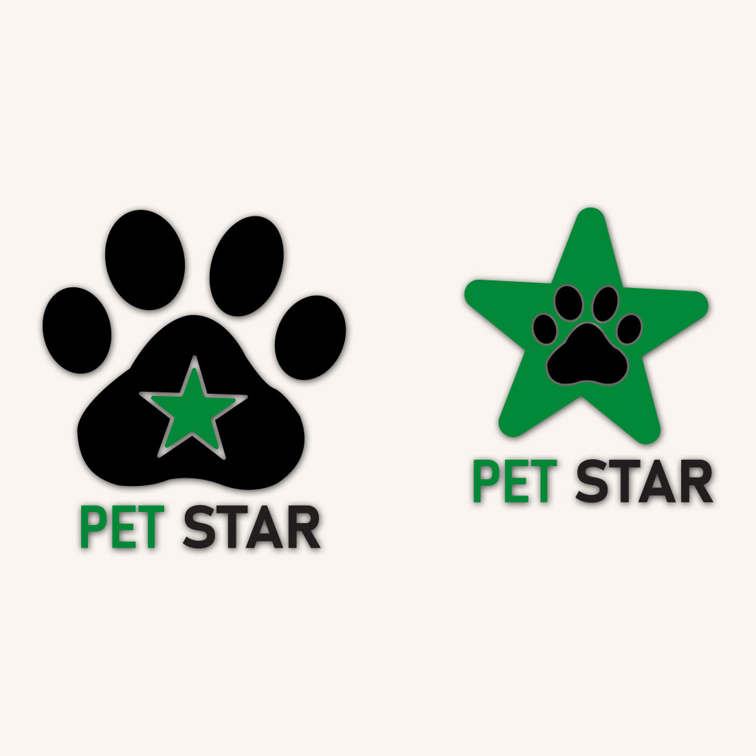 PET BRAND LOGO,PET STAR LOGO,DOG LOGO,PET LOGO,STAR PET LOGO, cover image.