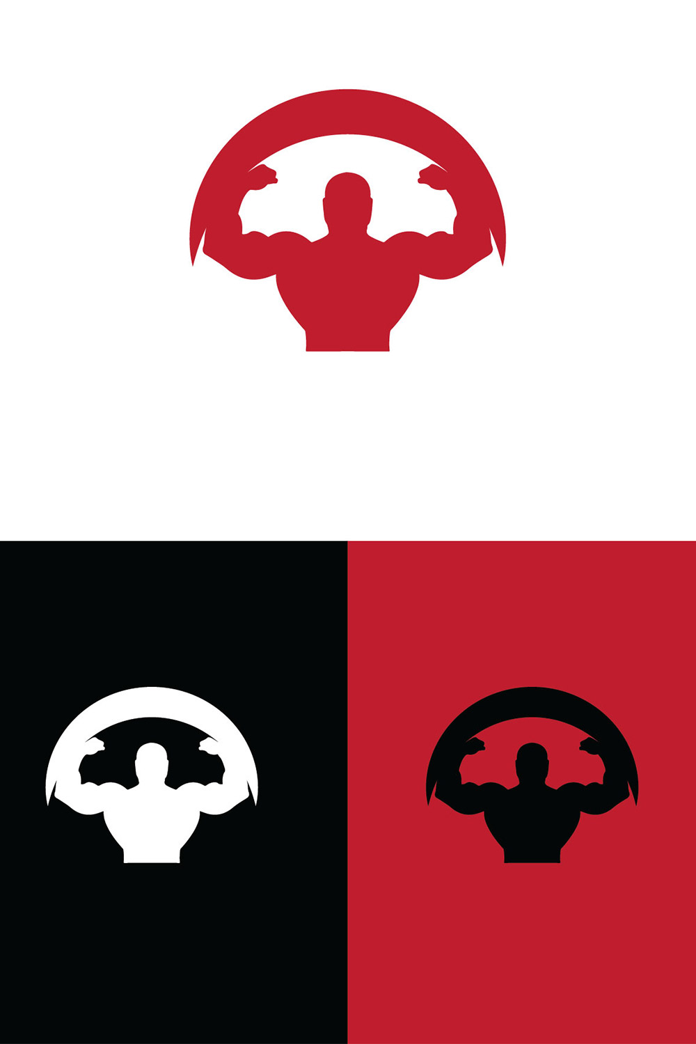 Gym icon Building icon pinterest preview image.