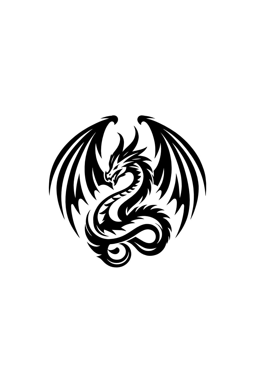 Dragon Logo pinterest preview image.