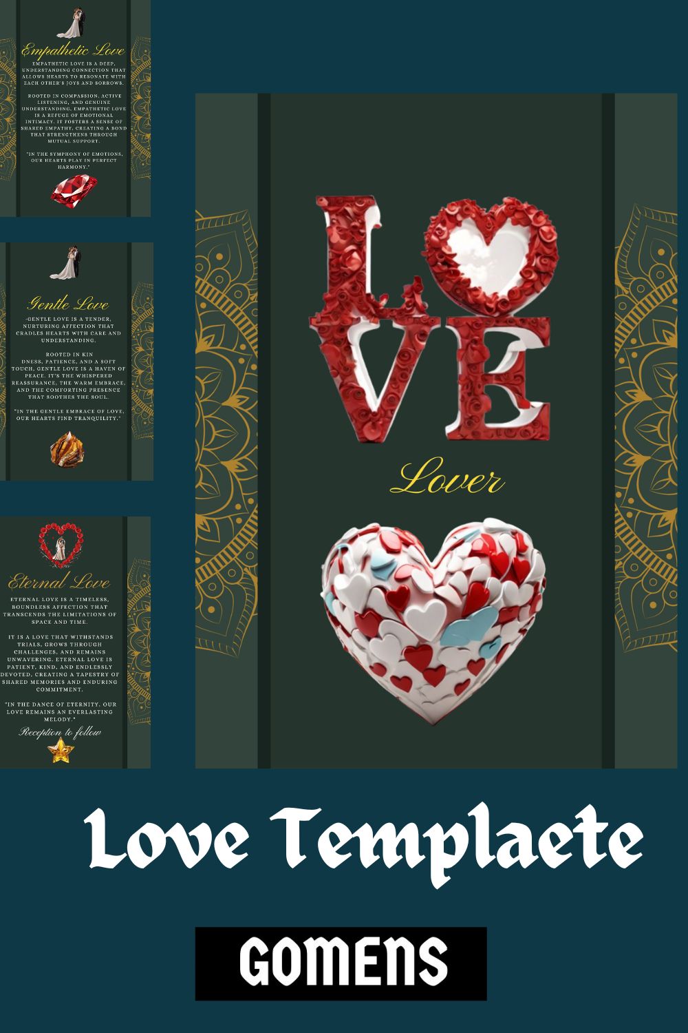 LOVE TEMPLATE LATEST DESIGN / UNIQUE PATTERN MASTER BUNDLE pinterest preview image.
