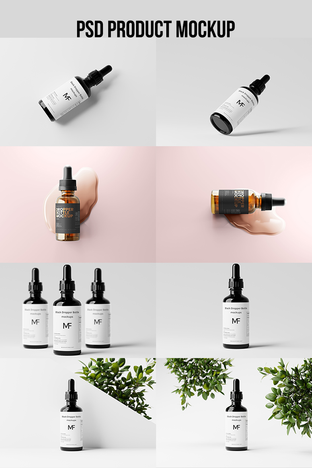 PSD Realistic Product Mockup pinterest preview image.